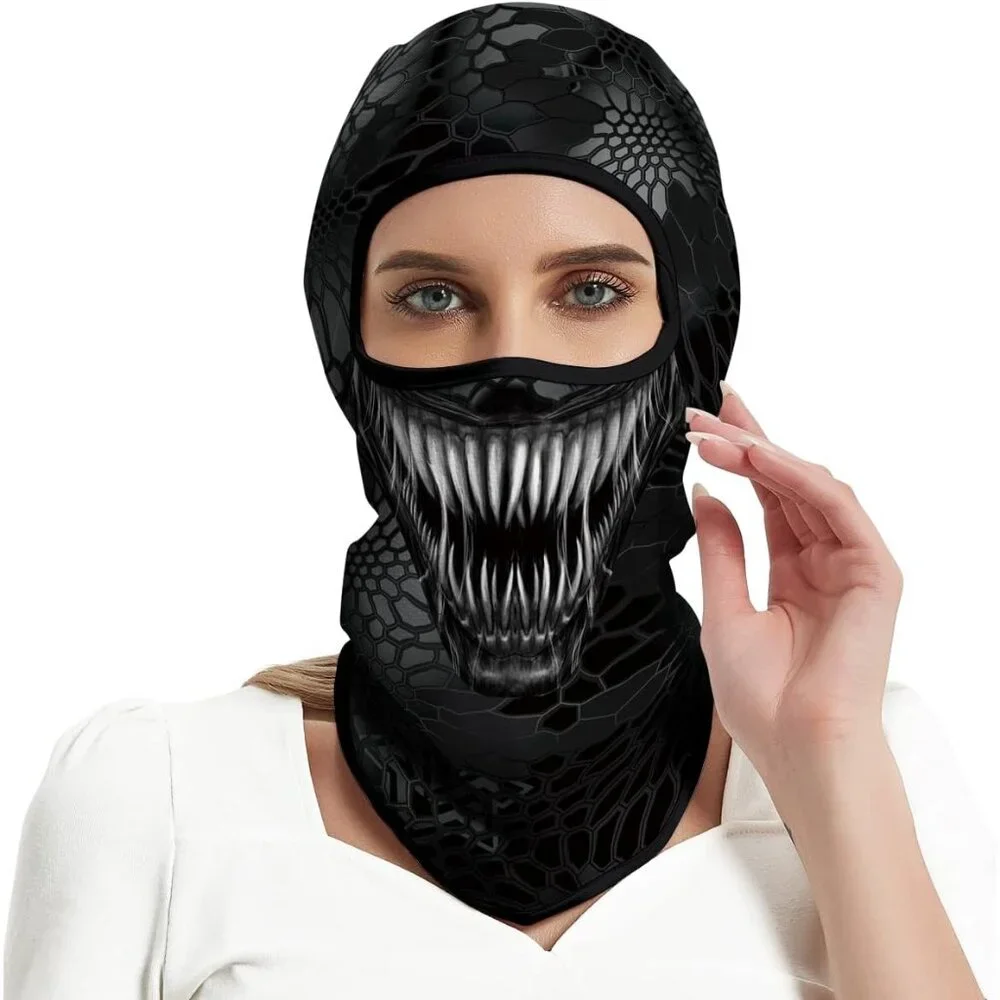 3D Skull Mask Balaclava Tactical Bike Ski Motorcycle Face Cover Unisex